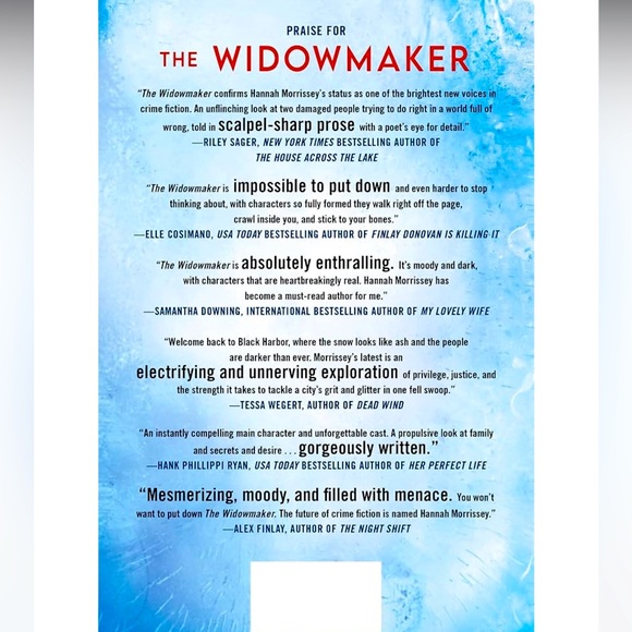 📚☠️ “THE WIDOWMAKER” BY HANNAH MORRISSEY❗️ BONE CHILLING HARDCOVER BOOK❗️☠️📚 - Picture 2 of 5
